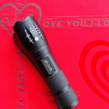 Load image into Gallery viewer, ghjxdh High power red LED flashlight USB fast charging, red flashlight waterproof red light flashlight, suitable for night observation and camping