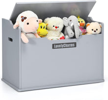 Load image into Gallery viewer, LovelyCharms Toy Chests for Kids, Toy Storage Organizer for living room, bedroom, bathrooms, kids room, dorms, Gray,1 Pack