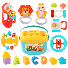 Load image into Gallery viewer, Growtail 8pcs Rattle Sets Infant Toys for 3-6-9-12 Months Baby, Early Educational Toys for Infants and Newborns