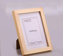 Load image into Gallery viewer, Haokiang Picture Frame, Natural Wood Photo Frames, Mounting Hardware Included, for Wall or Tabletop Display