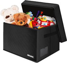 Load image into Gallery viewer, NWFashion Large Toy Chest, Fireproof Toy Bin Storage Organizer for Boys Kids, Collapsible Storage Box with Handles for Playroom, Closet, Home Organization,Travel Car