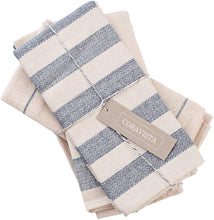 Load image into Gallery viewer, CORAVISTA Cotton Kitchen Towels - Super Absorbent Weave - Made with Upcycled Denim and Cotton