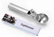 Load image into Gallery viewer, Suptinwear Ice Cream Scoop with Trigger, Cookie Scoop, Premium Stainless Steel, Easy to Release, Polished Smooth Surface, Icecream Scoop Perfect for Gelatos, Frozen Yogurt, Fruits