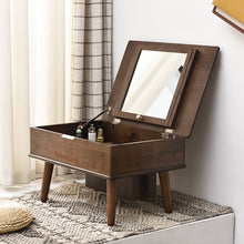 Load image into Gallery viewer, Solid wood bedroom small apartment flip dressing table