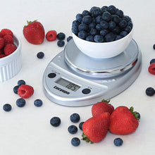 Load image into Gallery viewer, Lucyupn Electronic Weighing Scales for Kitchen Use, Lightweight and Durable Design, LCD Digital Display, Chrome