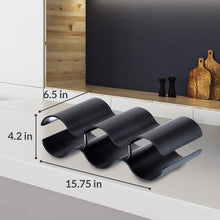 Load image into Gallery viewer, OXFIELD Bottle Rack, Tabletop Bottle Holder, Hold 6 Bottles, Perfect for Home Decor & Kitchen Storage Rack, Bar, Cellar, Cabinet, Pantry, etc