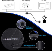 Load image into Gallery viewer, PITEPUL 3D LED Lamp Base, LED Lamp Battery or USB Operated Remote Control Light Base for Christmas, Birthday