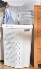 Load image into Gallery viewer, ANYFAM Laundry Basket, Collapsible Laundry Basket with Handle, Bedroom Collapsible Laundry Basket, Laundry Room, Bathroom Large Storage Laundry Tub