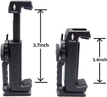 Load image into Gallery viewer, HQMPHQ Metal Smartphone Mount, 360 Rotation 1/4'' Screw Tripod Phone Holder, Cellphone Mount