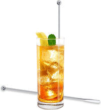 Load image into Gallery viewer, HUBYPV 8 Pcs Coffee Beverage Stirrers Reusable Stir Sticks Stainless Steel Swizzle Sticks Drink Mixing Sticks with Paddle for Cocktail, Hot Cocoa, Creamer