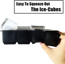 Load image into Gallery viewer, haqiu line Silicone Ice Cube Moulds, Large Size with 8 Cavities, Ice Maker for Whiskey and Cocktails