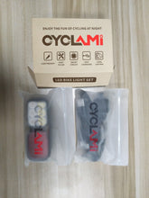 Load image into Gallery viewer, CYCLAMI Bicycle lights for safe night riding, headlights and taillights