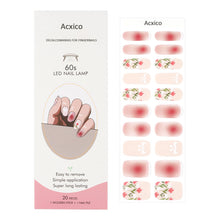 Load image into Gallery viewer, Acxico Nail Decals, Gel Nail Stickers, 20 Pieces, 1 Wooden Stick and 1 Najl File