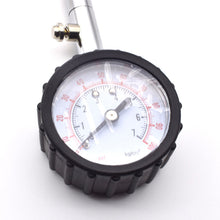 Load image into Gallery viewer, Ponzkoe automobile tire pressure measuring instrument, vehicle tire pressure gauge with tube, stainless steel tire pressure gauge, high-precision tire pressure detector