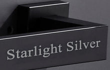 Load image into Gallery viewer, Starlight Silver Stainless steel towel rack towel bar single rod bathroom simple pendant black