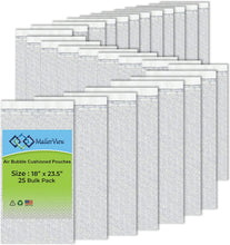 Load image into Gallery viewer, Self-Seal Air Bubble Out Bags Cushioned Pouches 18 x 23.5 Inches Case of 25 Bubble Bags (Made in The USA)