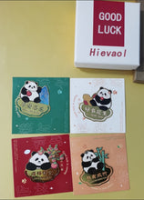 Load image into Gallery viewer, Hievaol Panda Bookmark Metal High end Exquisite Gift Box Panda Flower Customized Brass Bookmark
