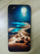 Load image into Gallery viewer, Kwamaz HD Painted Illustration Glass Shell Silicone Soft Border · HD Painted · Tempered Glass Backboard
