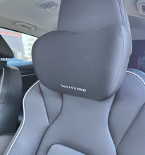 Load image into Gallery viewer, luretymn Driving car neck pillow, neck support pad for car headrests, breathable leather cover，Head rests for seats for motor cars
