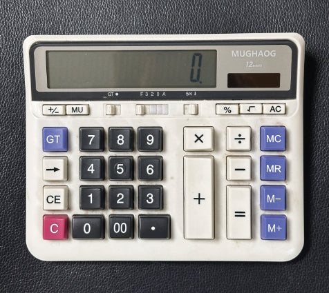 MUGHAOG Calculator for office accounting and finance Large buttons and large screen Voice model Solar electronic calculator Business office supplies