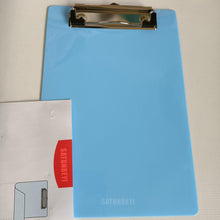 Load image into Gallery viewer, SATONBEYI blue A4 paper clip, non slip writing clip, writing pad, minimalist folder, office supplies
