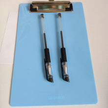 Load image into Gallery viewer, SATONBEYI blue A4 paper clip, non slip writing clip, writing pad, minimalist folder, office supplies
