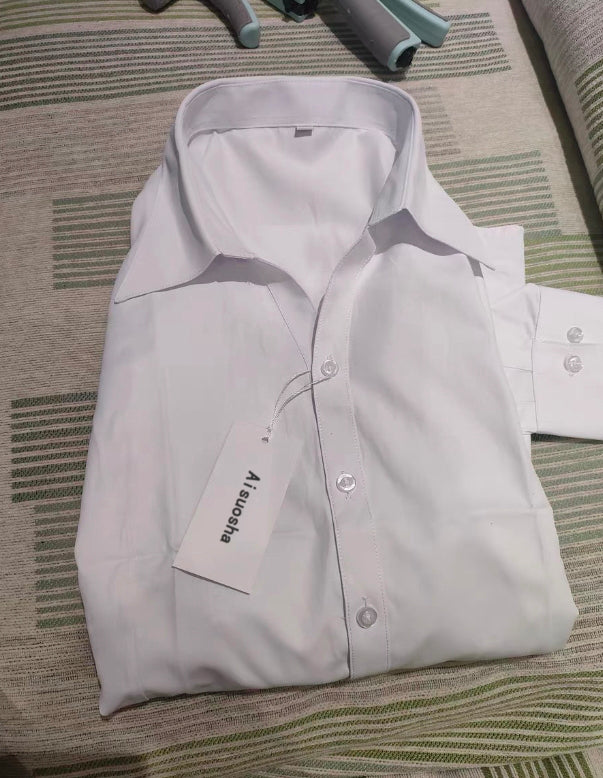 Aisuosha White shirt women's long sleeved business office professional dress