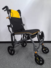 Load image into Gallery viewer, WHLICKS Ultra-light folding wheelchair for the elderly, suitable for airplanes, portable small and simple hand-pushed wheelchair for the disabled
