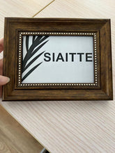 Load image into Gallery viewer, SIAITTE Wooden letter frame, natural solid wood frame, suitable for wall art photos and prints
