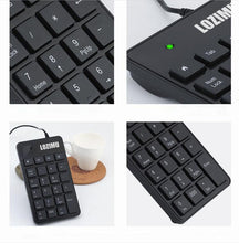 Load image into Gallery viewer, LOZIMU Waterproof USB KeyPads, Mini Numeric Keypad with 23 Keys, Support Multiple Systems for Laptop, PC, Desktop

