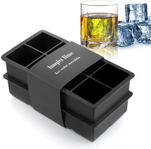 Load image into Gallery viewer, haqiu line Silicone Ice Cube Moulds, Large Size with 8 Cavities,  Ice Maker for Whiskey and Cocktails
