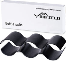 Load image into Gallery viewer, OXFIELD Bottle Rack, Tabletop Bottle Holder, Hold 6 Bottles, Perfect for Home Decor &amp; Kitchen Storage Rack, Bar, Cellar, Cabinet, Pantry, etc
