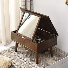 Load image into Gallery viewer, Solid wood bedroom small apartment flip dressing table
