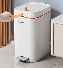 Load image into Gallery viewer, ANYFAM Trash Containers For Household Use, Reusable Plastic Trash Can, Suitable For Living Room, Study, Kitchen, Bathroom
