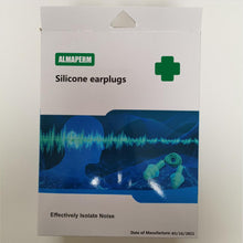 Load image into Gallery viewer, ALMAPERM Corded Ear Plugs, Noise Reduction Silicone Ear Plugs for Hearing Protection, Ideal for Sleeping Working Swimming Travel
