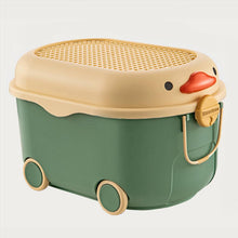 Load image into Gallery viewer, Blueshaw Plastic Toy Chest for Childrens, Boys, Girls Toys with Wheels - Unisex Children Toy Chest for Games Bedroom
