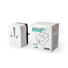 Load image into Gallery viewer, LOZIMU Adapter Plugs - Multi Plugs Extension Sockets Adapter with Two USB Plugs, Ideal for Kitchen, Office, Home
