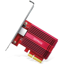 Load image into Gallery viewer, QSFPNESE 10GB PCIe Network Card, Supports Windows 10/8.1/8/7, Including a CAT6A Ethernet Cable
