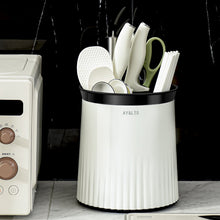 Load image into Gallery viewer, AY＆LTS Family kitchen tableware storage barrel kitchen knife rack orage rack 360° multi-function rotary knife rack
