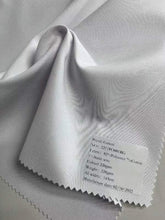 Load image into Gallery viewer, Cobeni white fabric, 92% polyester 7% cotton 1% static thread, chemical fiber base mixed fabric, windbreaker, jacket, trousers fabric

