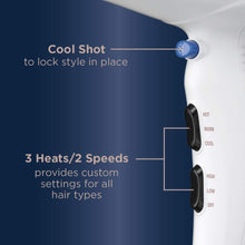 Load image into Gallery viewer, Enquesa Watt Double Ceramic Hair Dryer with Ionic Conditioning, Professional Blow Dryer, Powerful Fast Drying
