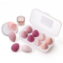 Load image into Gallery viewer, HeyooHeloo 8 PCS Facial Sponge for Makeup with Holder Case Set, Latex-Free Dry &amp; Wet Use
