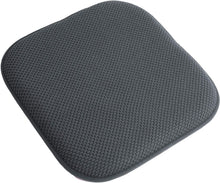 Load image into Gallery viewer, BoErSi Premium Thick Comfortable Cushion Memory Foam Chair Cushion Honeycomb Pattern Nonslip Rubber Back Seat Topper Rounded Square 16 x 16 Seats Cover for Kitchen Chairs 4 Pack Charcoal Grey
