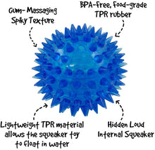 Load image into Gallery viewer, DongYuTongXi 2.5" Spiky Squeaker Ball Toy For Pets, Dog Toy - Small, Cleans Teeth and Promotes Dental and Gum Health for Your Pet
