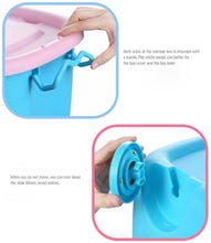 Load image into Gallery viewer, AXLIZER Toy Chest, Fashion Color Toy Chest with pulley design, safe, non-toxic, stylish, beautiful, Sky Blue
