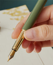 Load image into Gallery viewer, HIONIXO Fountain Ink Pen with Gift Case, Medium Nib, Perfect for Journaling, Calligraphy, Smooth Writing Pens
