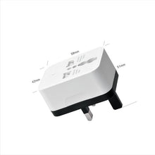 Load image into Gallery viewer, LOZIMU Adapter Plugs - Multi Plugs Extension Sockets Adapter with Two USB Plugs, Ideal for Kitchen, Office, Home
