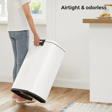 Load image into Gallery viewer, KITCHELVES Trash HContainers for Household Use, 13.2 Gal (50L) with Plastic Inner Bucket, Hinged Lid, Soft Closure
