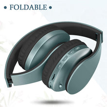 Load image into Gallery viewer, KAZEILA Bluetooth Headphones, Wireless Headphones Over Ear with Microphone, Foldable &amp; Lightweight Stereo Wireless Headset for Travel Work TV PC Cellphone- Silver Blue

