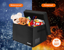 Load image into Gallery viewer, NWFashion Large Toy Chest, Fireproof Toy Bin Storage Organizer for Boys Kids, Collapsible Storage Box with Handles for Playroom, Closet, Home Organization,Travel Car
